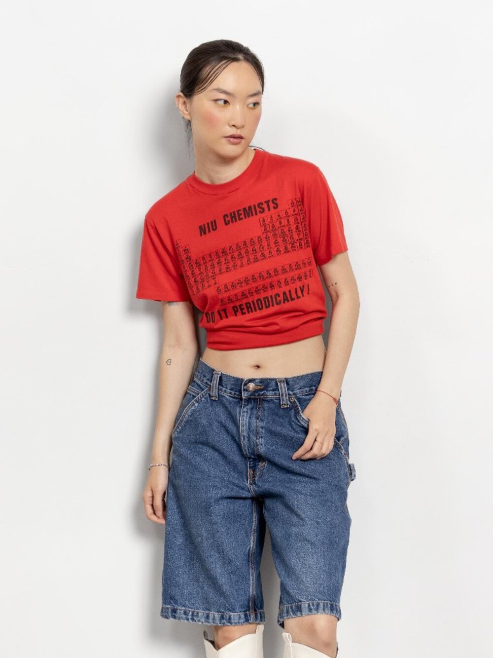 Vintage High Waist Denim Jorts: Baggy Bermuda Shorts - Size 5/6